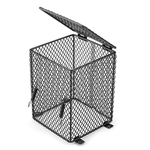 TOPINCN Reptile Heater Guard Anti Scald Heating Bulb Lamp Enclosure Cage Protector Heat Light Mesh Cover Lampshade for Day Night Lights Ceramic Light Bulb (Cubiod) - color: Cubiod