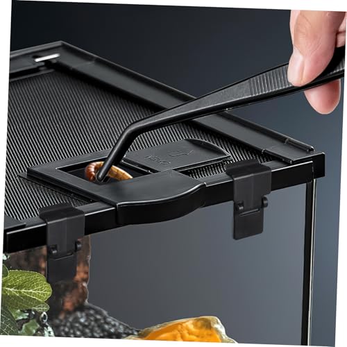 Baluue Reptile Feeding Tank Buckle 6 Pack Breeding Box Latch for Turtle Terrarium Reptile Tank Clips Lid Clamps for Easy Install Anti-Escape Lock for Amphibious 1.96 X 1.18 X 0.98 in