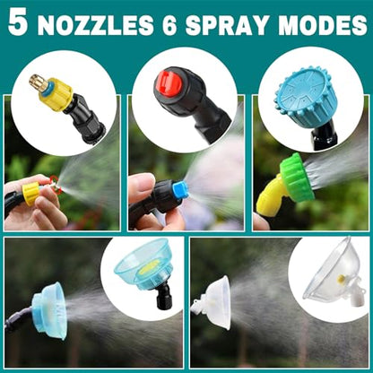 Backpack Sprayer, 3 Gallon, Battery Powered | 7.4V, 5 Mist Nozzles