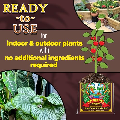 FoxFarm Happy Frog Potting Soil, 2cu ft (Pack of 10) - for Indoor/Outdoor Container Plants - Contains Mycorrhizae and Humic Acids - size: 2 Cu Ft (10 Pack)