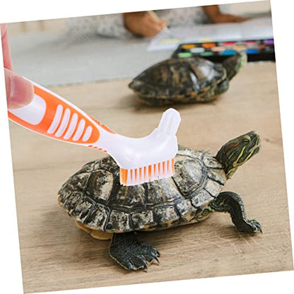 Abaodam Turtle Shell Cleaning Brush Aquatic Tortoise Shell Scrubber Brush Reptile Tank Cleaning Tool for Turtle Aquarium