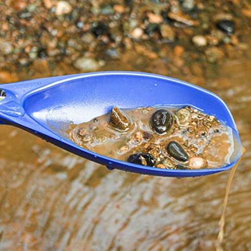 ASR Outdoor 12.5 Inch Prospecting Large Sand Scoop Plastic Trowel for Metal Detector Gold Panning, Blue - color: Blue