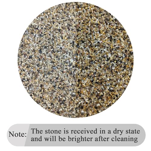 FANTIAN 2 lbs Aquarium Sand. 1/16 Inch Fish Tank Coarse Sand | Natural River Rocks, Decorative Pea Gravel for Turtle Substrate, Terrariums, Vase, Plant, Drainage, Outdoor Garden - size: 1/16 Inch