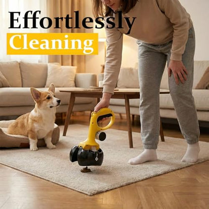 Dog Pooper Scooper for Small & Medium Dogs, 10” x 5” Lightweight Poop Scooper with Ergonomic Comfort Grip, Non-Stick Surface, Portable & Easy to Clean - color: Red