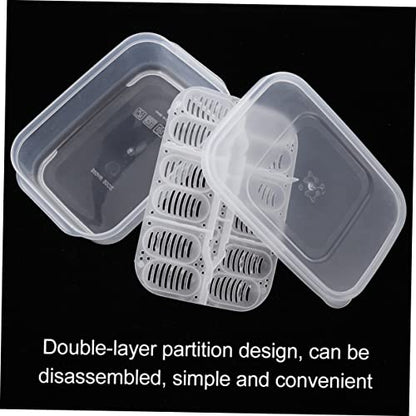 Transparent Reptile Hatching Box Incubator Durable Double Design for Efficient Egg Incubation Easy to Clean Manage Lightweight Portable for Breeding Lizards