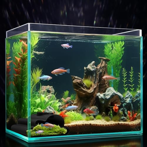 CPLIKE Reptile Hideouts for Snakes & Geckos – Natural Snake Hide Cave, Leopard Gecko Hide, Ball Python Hide with Humid Hide Feature – Durable Reptile Tank Accessories for Enclosure Decor - color: Curve Tunnel Cave Black