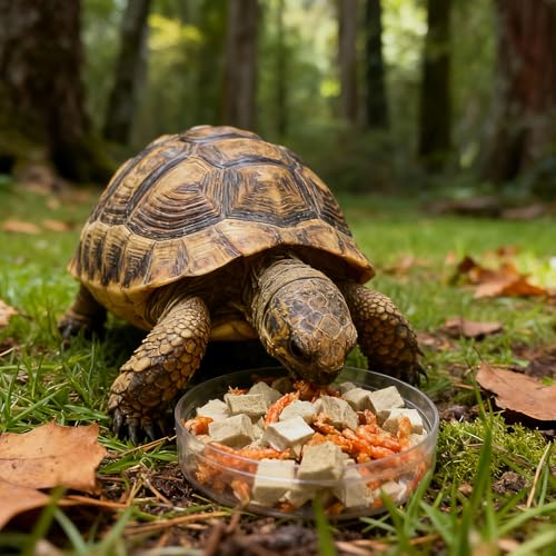 Freeze-Dried Chicken, Duck & Krill for Turtles, Cats & Dogs | 3 oz Canister | Protein-Rich Diet for Aquatic Turtles, Sensitive Stomach Pets & Skin Health (3 oz)