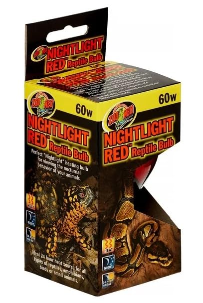 Zoo Med Nightlight Red Reptile Bulb 60 Watts - Pack of 2