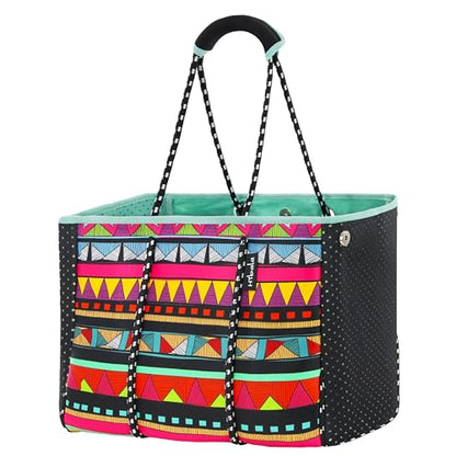 Hibala Neoprene Multipurpose Beach Bag,Gym/Travel/Pool Bag,Tote For Women&Men - color: Ethnic Style