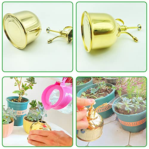 Brass Golden Spray Lianshi can Plant Spay Bottle Inner Flower Spray Mister 300ml/10.56 oz 1pcs/Lot - color: Brass