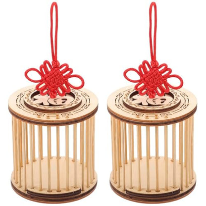 Mipcase Grasshopper Cage 2 Pack Portable Breeding Cage for Crickets and Grasshoppers Lightweight Wooden Habitat for Small Pets Outdoor Exploration Science Learning 3.42 X 6.29 X 3.14 in