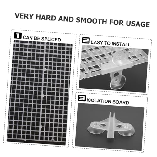 KESYOO Fish Tank Divider Plate Plastic Mesh Separator for Betta Fish Aquarium Cover Reptile Tank Aquarium Screen