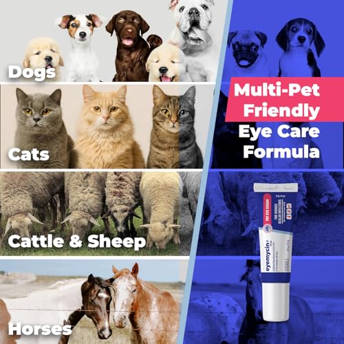 EYEMYCIN Pet Eye Health for Dogs, Cats, Cattle, Sheep, Horses, Birds and Puppies, Kitten (2 Pack) - size: 2 PACK
