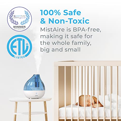 Pure Enrichment MistAire Ultrasonic Cool Mist Humidifier - Quiet Air Humidifier for Bedroom, Nursery, Office, & Indoor Plants - Lasts Up To 25 Hours - size: MistAire (Large)