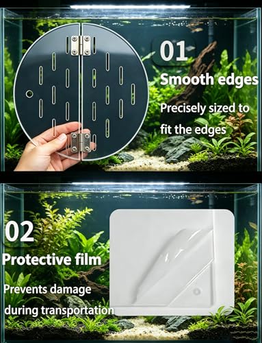 Acrylic Aquarium Cover, 5mm Thick Cuttable Lid for Fish Tanks, Reptile Habitats, Customizable Top Panel for Display Tanks - size: 6in/15.24cm