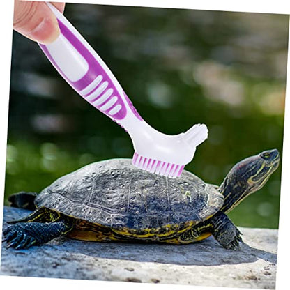 ORFOFE 4pcs Portable Turtle Care Cleaning Brace Brush for Tortoise Shell Cleaning