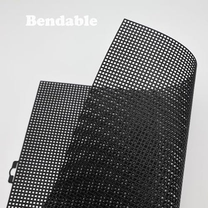 5 Pieces 7 Count Plastic Canvas,Mesh for Eyes,10.2 x 13.2 Inch Plastic Mesh Canvas Sheets for Embroidery,Yarn Crafting,Crochet Projects,Fish Tank Divider (Black) - color: Black