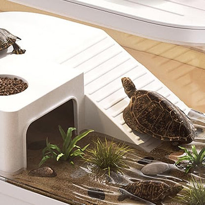 Reptile Tank Reptile Habitat Enclosure | Gecko Terrarium Tank for Spider Chameleon Tarantula Bearded Dragon Frog Snack Gecko Tortoise - color: White