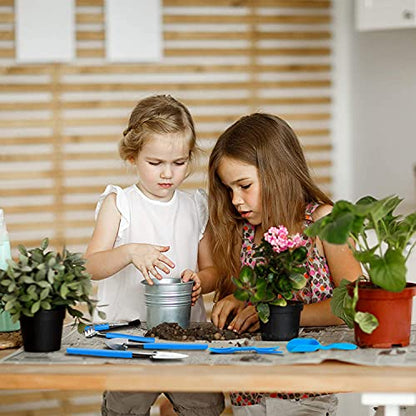 13 Pcs Succulent Care Tools, Mini Garden Transplanting Tool Set | Ideal for Succulent Planting, Miniature Gardening and Indoor Bonsai Care, Blue - style: Blue-2