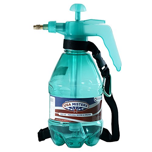 Classic USA Misters 1.5 Liter Personal Water Mister Pump Spray Bottle - color: Teal