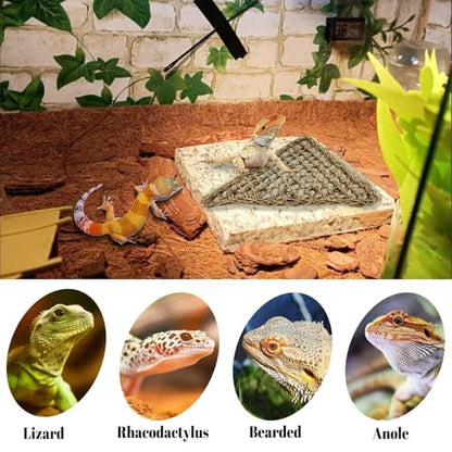 PIVBY 4 PCS Bearded Dragon Hammock, Bearded Dragon Tank Accessories, Flexible Reptile Jungle Vines Terrarium Decor for Chameleon, Lizards, Crested Geckos, Snakes, Lguana, Amphibian Reptiles Habitats - size: 4 PCS