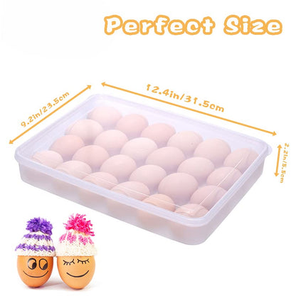96 Egg Holders for Refrigerator,4 Set Clear Deviled Egg Tray with Lid,Plastic Egg Storage Container,Egg Organizer for Protect and Keep Fresh,24 Egg Tray x 4 Pack - size: 96 Eggs