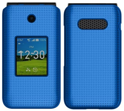 Holster Combo for Cricket Debut Flex Flip Phone Case with Belt Clip - Blue | Also Fits AT&T Cingular Flex 2, For Model U1030AA or U1030AC via 2023 - color: Blue