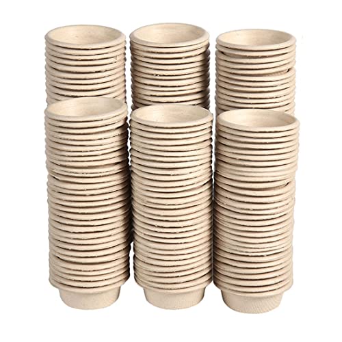 Paper Gecko Feeding Cups Reptiles Food and Water Bowls Feeder 0.5oz Small Cup Feeding Ledge Replacement Cups for Crested Gecko Lizards Spiders,100Pack