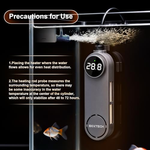 Betta Fish Tank Heater - Small Aquarium Heater | 75w for Turtle Tank with Led Digital Display, External Temperature Controller for 8 to 17 Gallon Tanks - size: 75w for 8 to 17 gallon tank