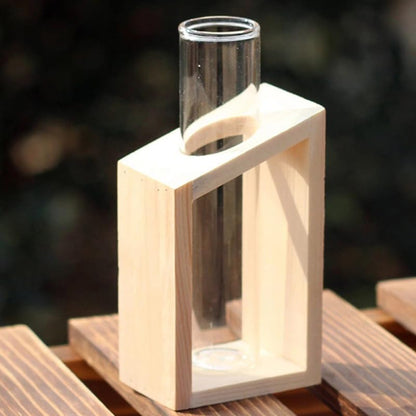 4-Pack Glass Test Tube Vases for Plant Propagation Hydroponic Planter Tubes Indoor Flower Display Terrarium Plant Holders 4.33In