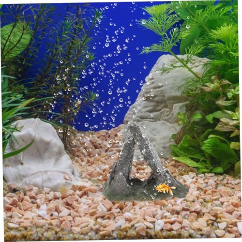 BESPORTBLE Aquarium Decoration Resin Reptile Hide Cave Unique Natural for Turtle Snake Habitat Terrarium Fish Tank Accessory Easy to Clean Maintain Aesthetic Appeal