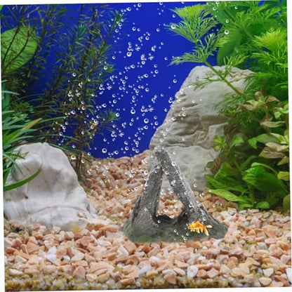 BESPORTBLE Aquarium Decoration Resin Reptile Hide Cave Unique Natural for Turtle Snake Habitat Terrarium Fish Tank Accessory Easy to Clean Maintain Aesthetic Appeal