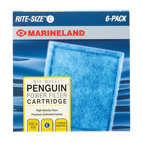 Marineland Penguin Bio-Wheel Replacement Filter Cartridges, Rite-Size C, 6 Count - size: 6-Count, style: Size C