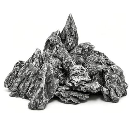3 LB Aquarium Rocks Stones, 2-6 inches Natural Seiryu Stone, Fish Tank Decor Rocks for Fish Tank Landscaping, Bonsai, Gardens, Reptile Terrariums Paludarium Amphibian Enclosures Aquarium Decor