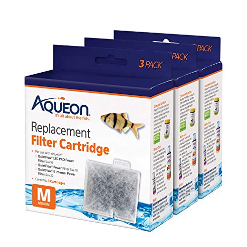 Aqueon Aquarium Fish Tank Replacement Filter Cartridges Medium - 9 pack - size: 9 Pack