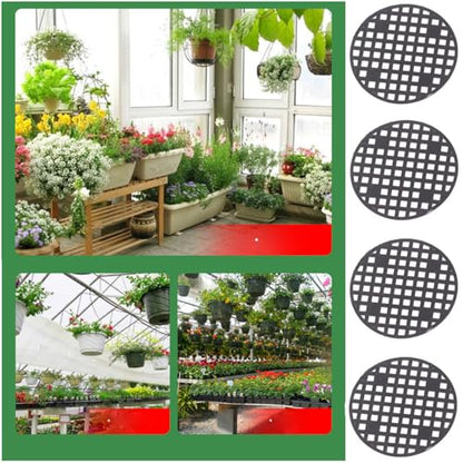 200 Pack Plant Pots Hole Mesh Pad Plastic Flower Pots Drainage Hole Cover Screen Filter for Flower Planters Boxes Ceramic Succulent Planter Terracotta Clay Pot Bonsai Outlet Training Pot