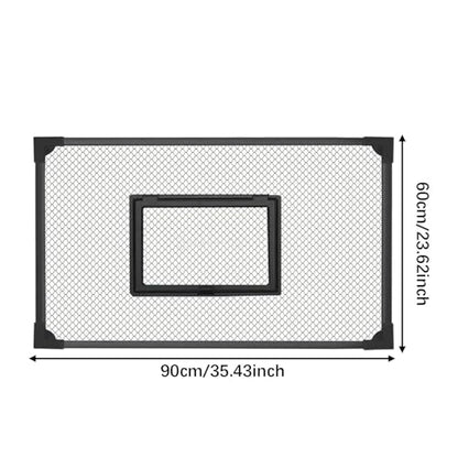Aquarium Anti Jumping Net DIY Kit to Protect Fish from Jumping Out Tear Resistant Easy Install Tank Cover Screen- 90x60cm