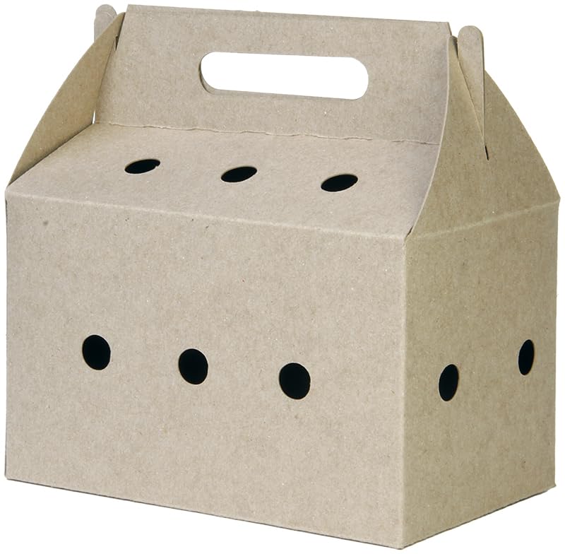 Disposable pet Carriers for Small animals-12 Pack. (Brown) - color: Brown