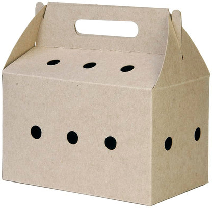 Disposable pet Carriers for Small animals-12 Pack. (Brown) - color: Brown