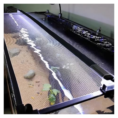 Custom Mesh Terrarium Lid Fish Tank Hood, DIY Magnetic Aquarium Anti-Jumping Net Cover, Cat Proof Screen Covers with Fresh Air Netting, Cut at Will(L7.9xW7.9in/20x20cm) - size: L7.9xW7.9in/20x20cm