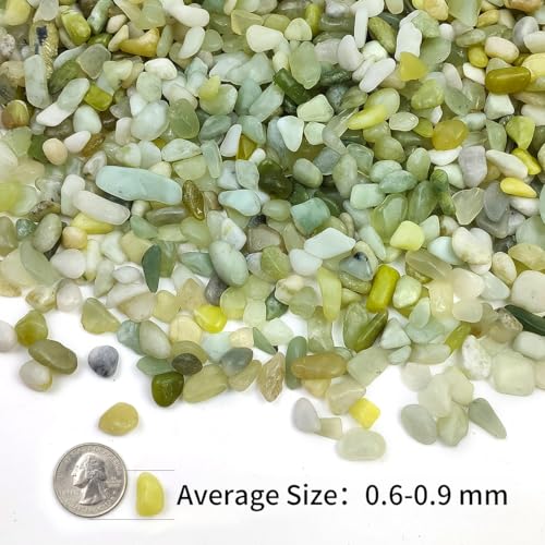10LB Succulent Jade Pebbles for Landscaping, 3/8 Inch Natural Decorative Polished Stones, River Rocks for Landscaping, Vase, Flowerpot Decoration, Indoor Decoration and Garden Decoration - color: Jade, size: 10 LB