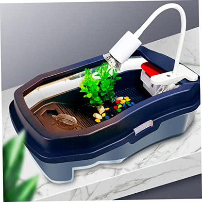1pc Turtle Tank Basking Platform Dual Use Aquarium for Turtles Crayfish and Frogs Water Changing Device Easy Cleaning and Unique Habitat