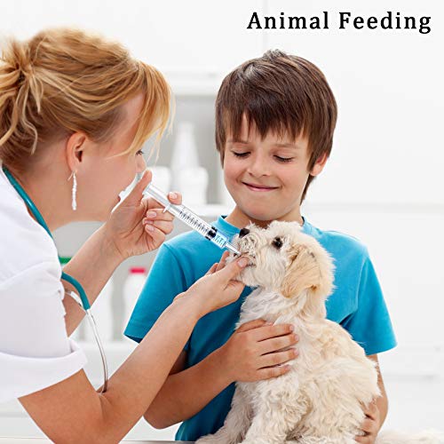 Nuanchu 20 Pieces 12 ml Dental Syringe Irrigation with Curved Tip Straight Tip, Wisdom Teeth Irrigation Syringe Disposable Mouthwash Cleaner for Oral Care, Animal Feeding