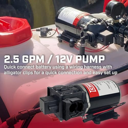 Chapin 40-Gallon 3-Point Hitch Sprayer with 2-Nozzle Boom | 2.5 GPM self-priming pump for consistent pressure and efficient field spraying - size: 40 Gallon