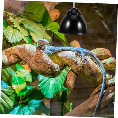 Reptile Heat Lamp Cover Anti-Scald Dome Light Guard Aluminum Heat Lamp Protector for Turtle Lizard Snake Breeding Boxes with Mesh Cover