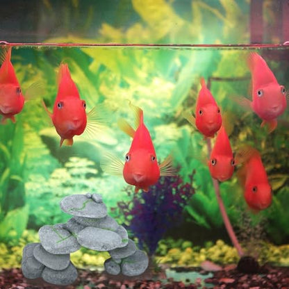 IBWell Resin Reptile Hides Pebble Shrimp Hides for Aquarium Tank Terrarium Reptile Rock Hide Fish Tank Caves and Hides Reptile Hideouts for Lizard Snake Gecko