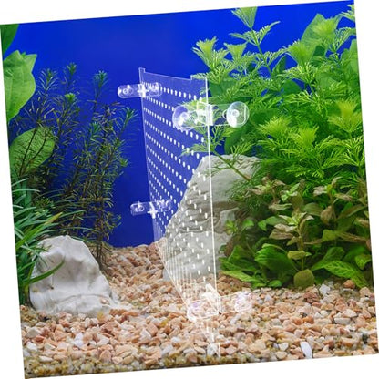 Clear Acrylic Fish Tank Divider for Aquariums Flexible Isolation Plate with Rounded Edges DIY Fit for Various Protects Fish and Prevents Conflicts in Reptile and Shrimp Tanks