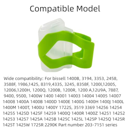 1400B Green Vacuum Hose Self-Cleaning Tool Attachment Compatible With Bissell Little Green Machine Multi-Purpose Tools Brush 4075 3194 3353 2458 3588F 1986 1425 1400W 1725R Replacement Part #1613828 - color: Cleaning tool green
