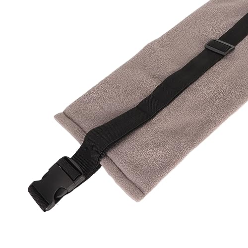 Soft Reptile Sling Carrier with Adjustable Strap, Warm Bearded Dragon Pouch for Lizard, Leopard Gecko, Hamster, Small Animals - color: Grey