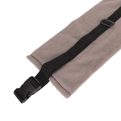 Soft Reptile Sling Carrier with Adjustable Strap, Warm Bearded Dragon Pouch for Lizard, Leopard Gecko, Hamster, Small Animals - color: Grey